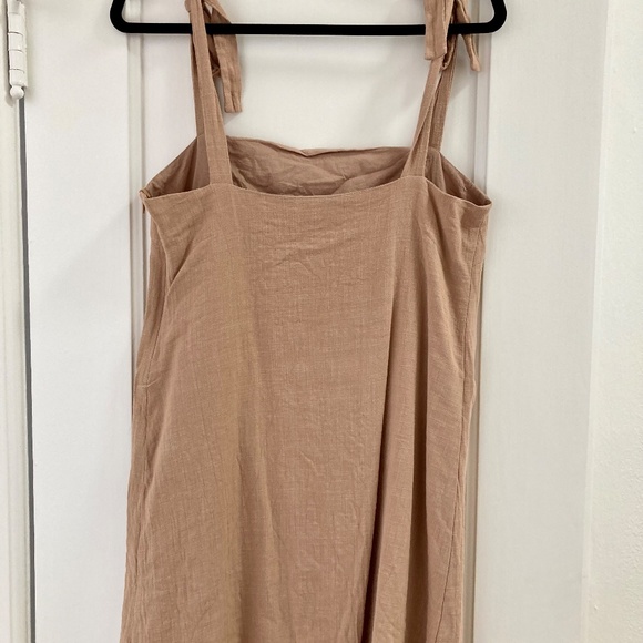 Girl and the Sun Darla Mini Dress, Light Brown, Size Small - Picture 5 of 7